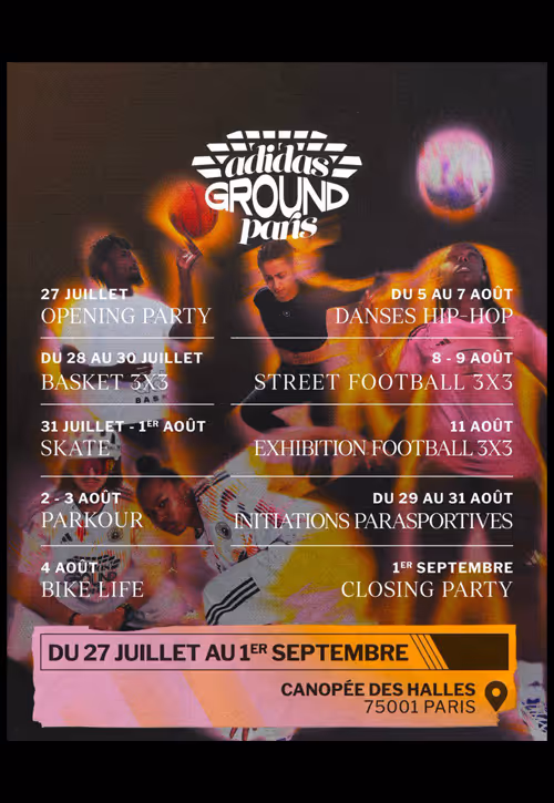 adidas ground paris poster