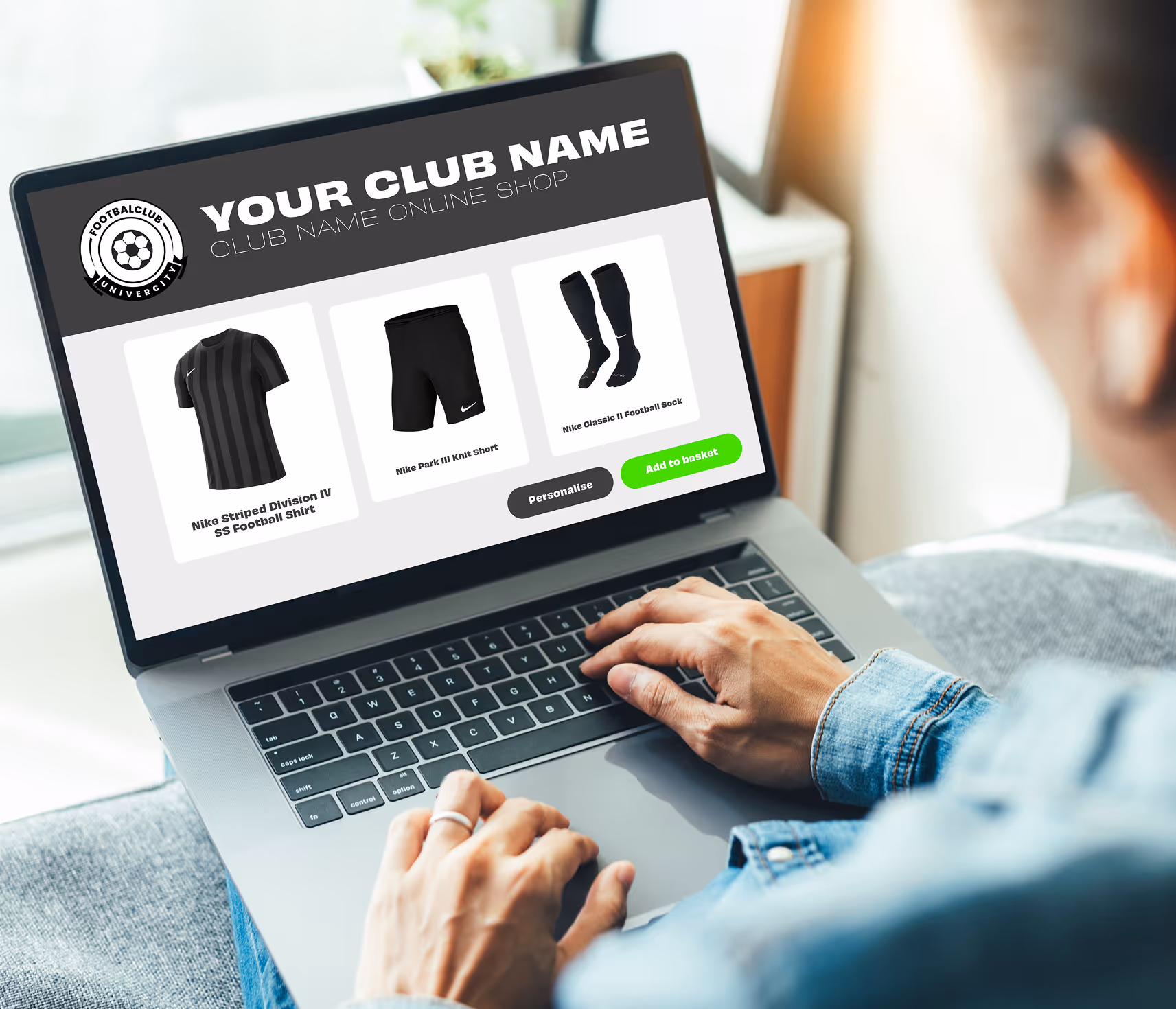 Designer workign on t-shirt and shorts design
