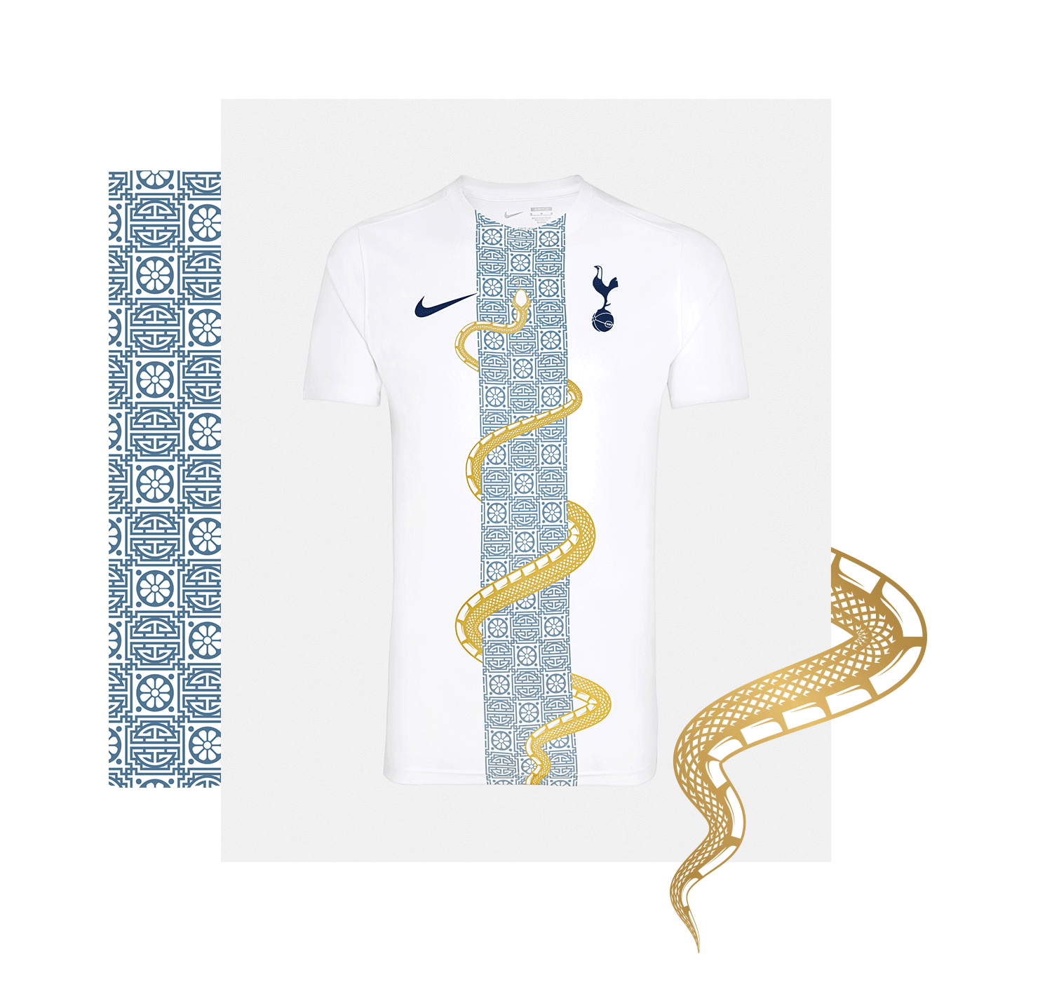 Animated slides of Tottenham T-Shirt showing it's front and back