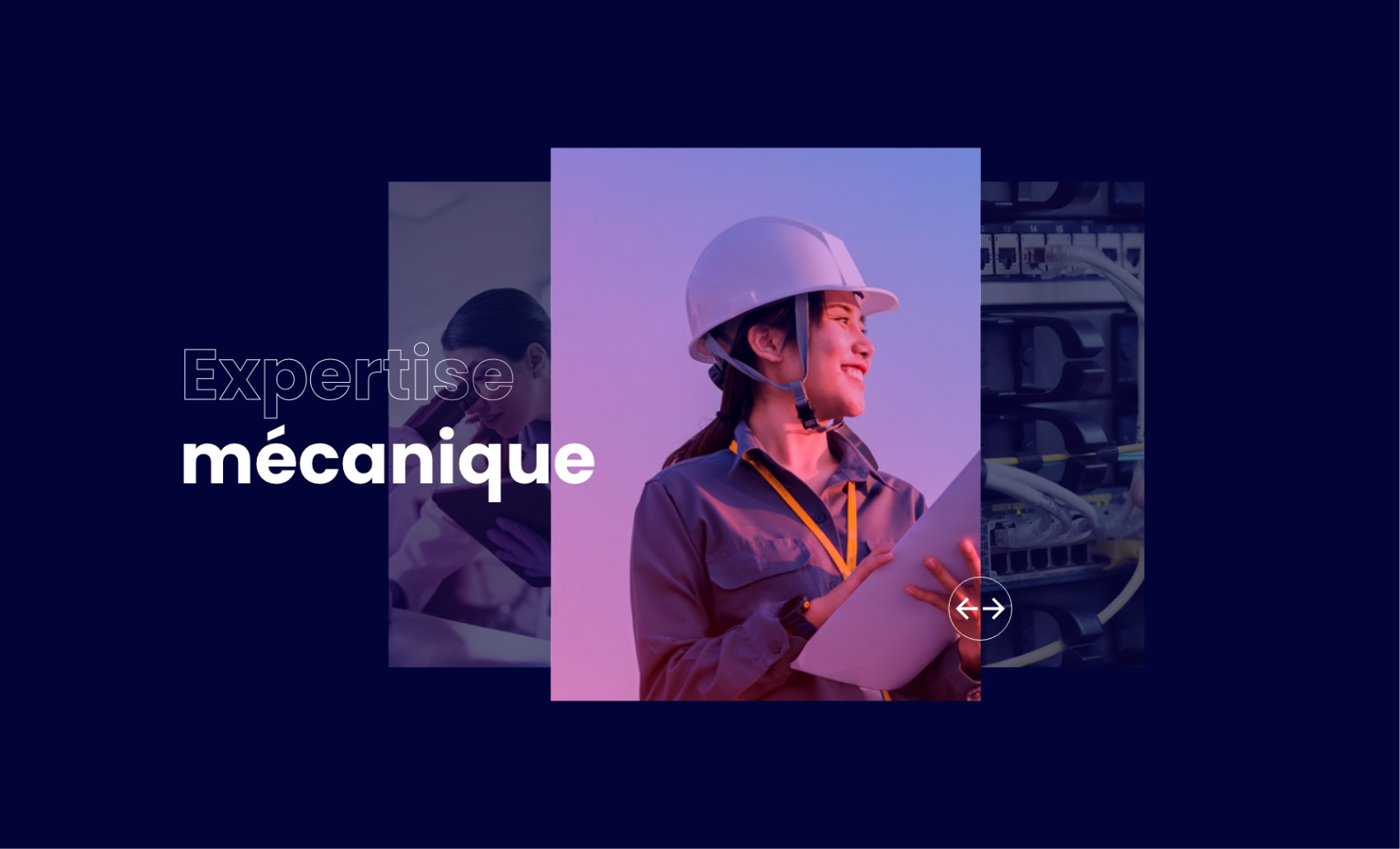Page d’accueil du site Andrice, vitrine moderne pour une entreprise d’ingénierie