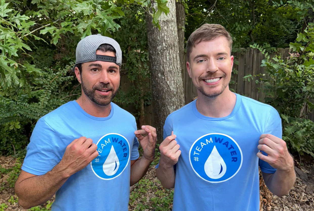MrBeast leads $40M #TeamWater campaign to bring clean water to 2M people
