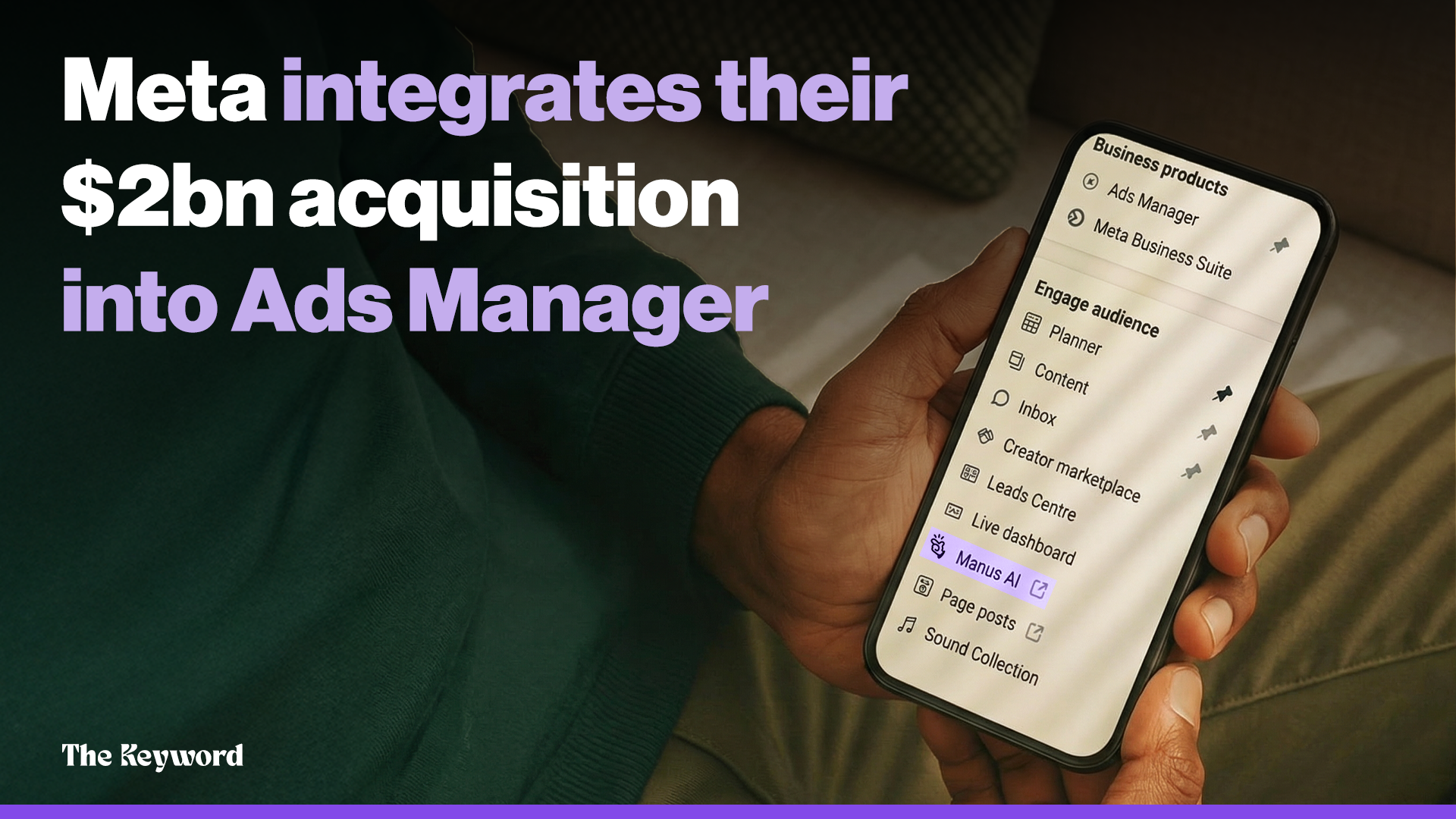 Manus is now integrated with Meta Ads