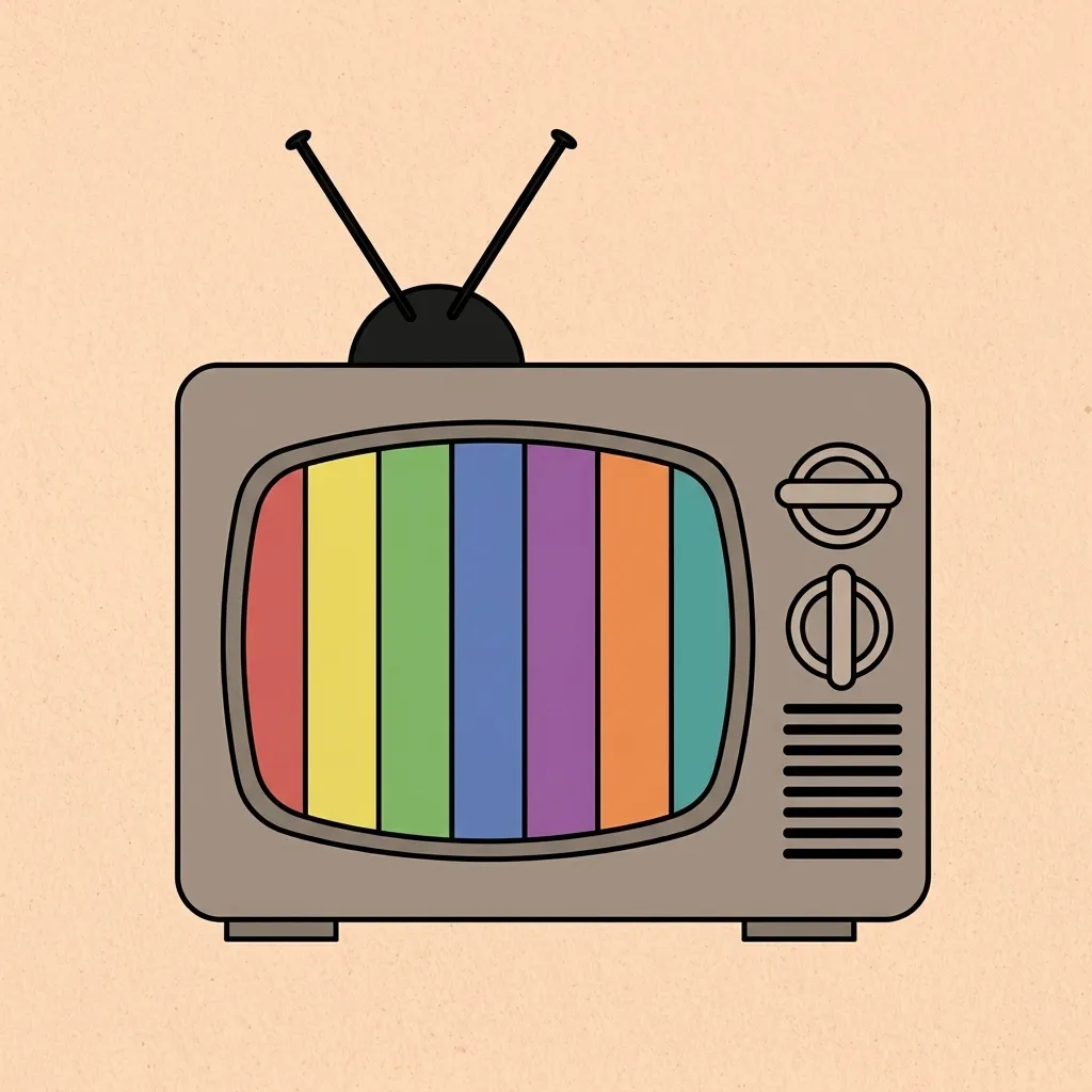 Minimalist line illustration of a play button with the Disney+ logomark for Disney Verts vertical video feed