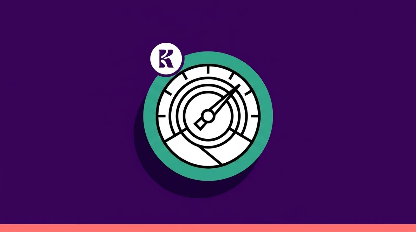 a minimalist line illustration of a diagnostic gauge with the Microsoft logomark.