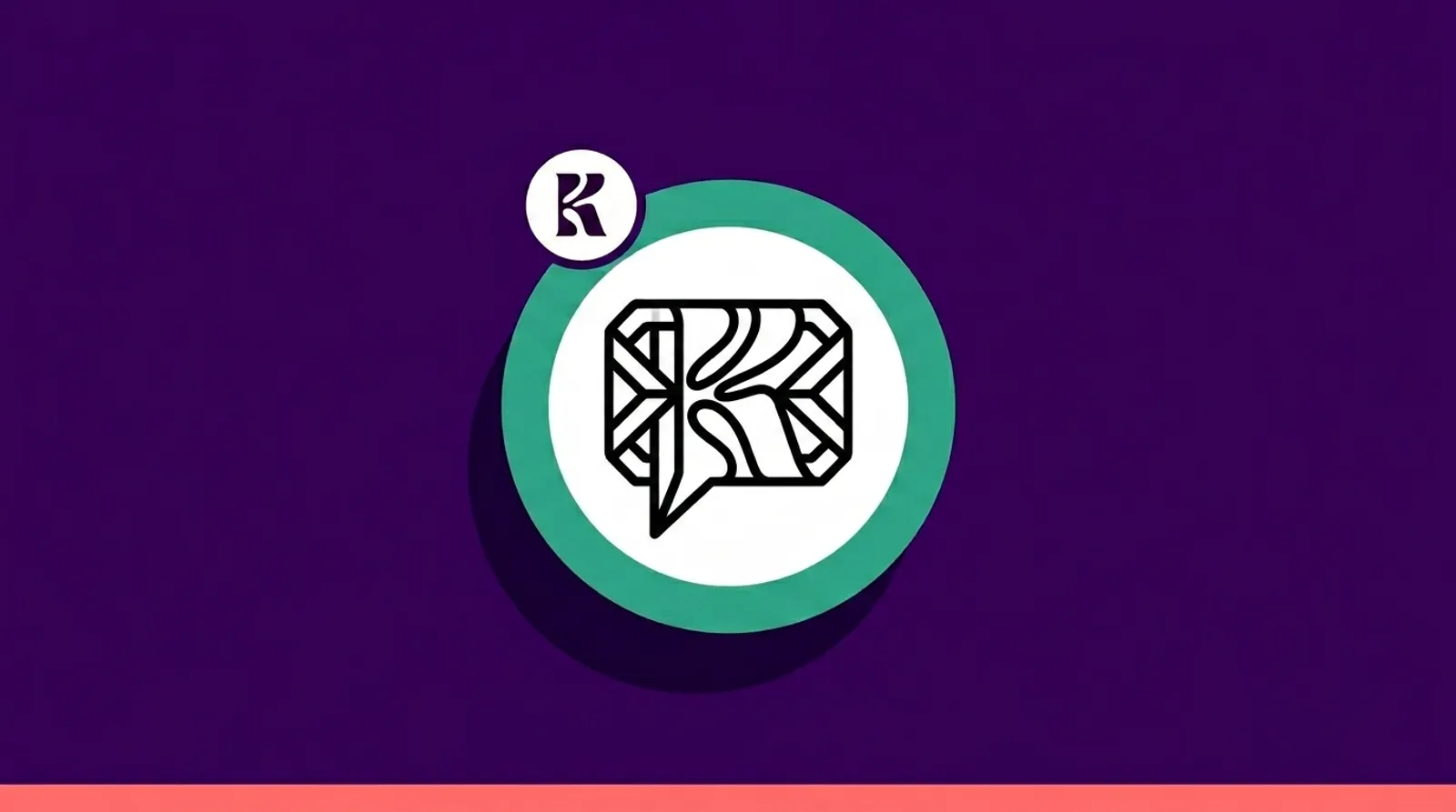 a minimalist line illustration of a chat bubble with the Snapchat logomark.