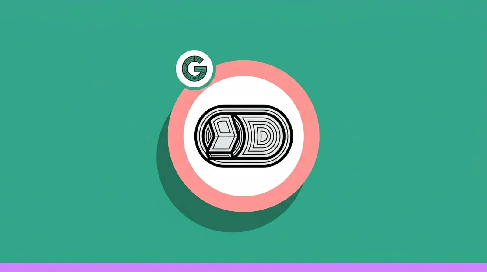 a minimalist line illustration of the toggle switch in the off position with the Google logomark.