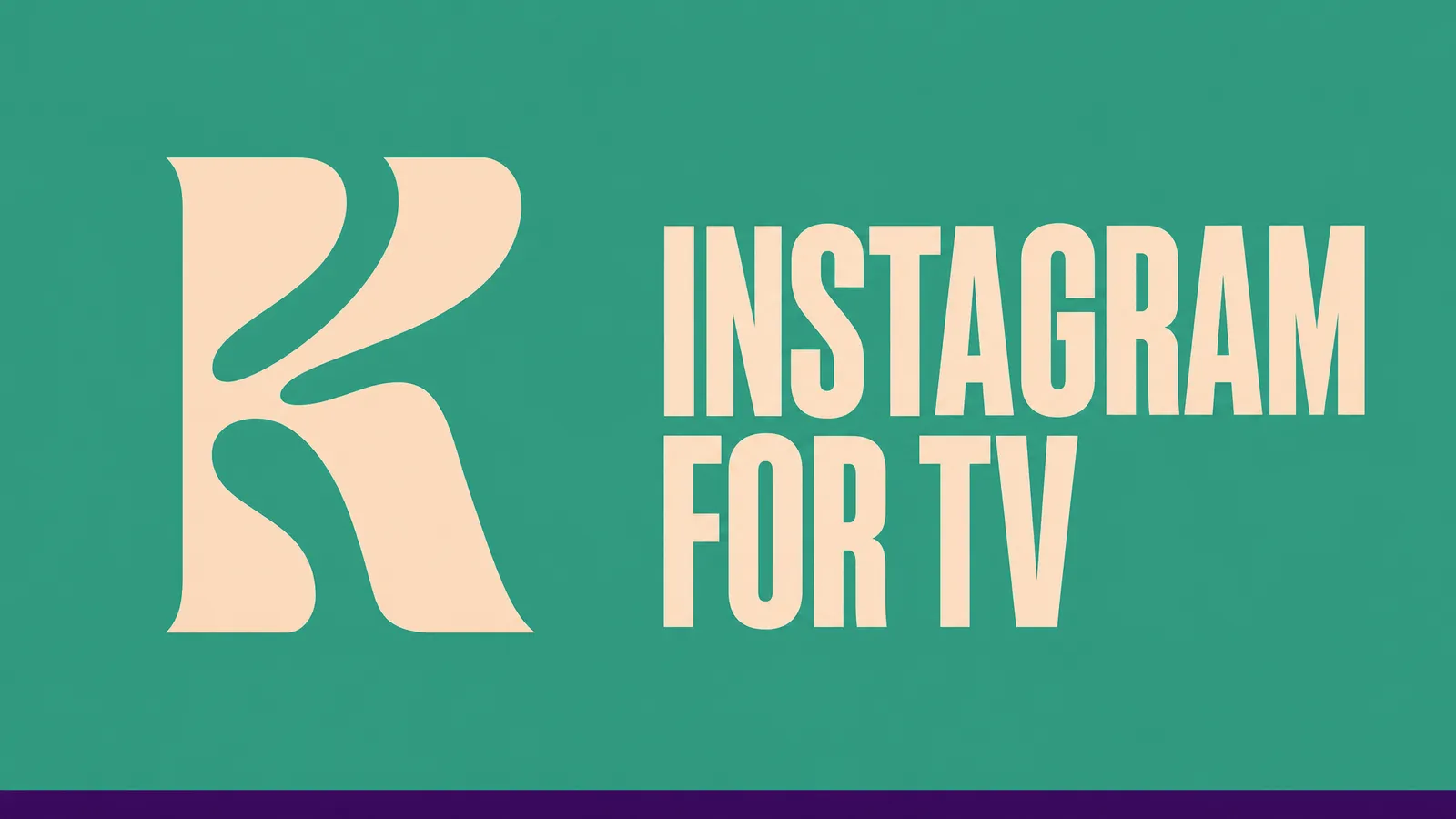 a minimalist line illustration of the television set with the Instagram logomark.