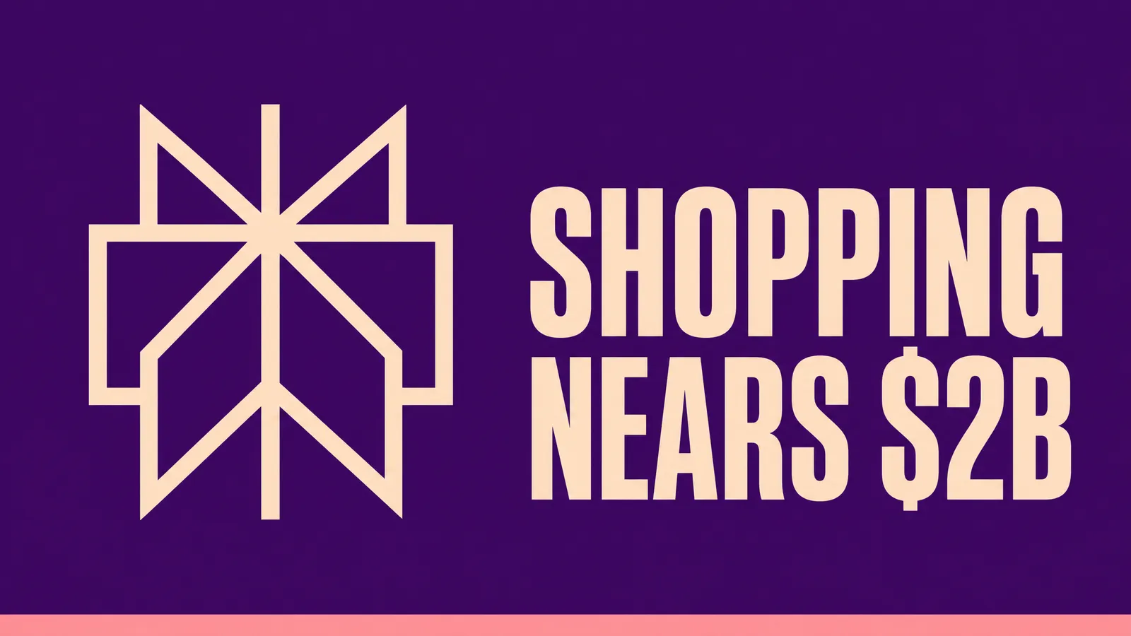 a minimalist line illustration of the shopping cart with the Perplexity logomark