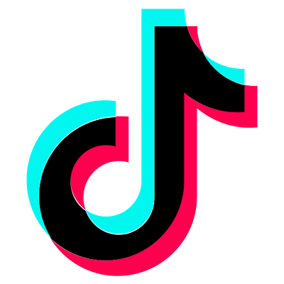 a minimalist line illustration of the storefront awning over a shopping bag with the TikTok logomark