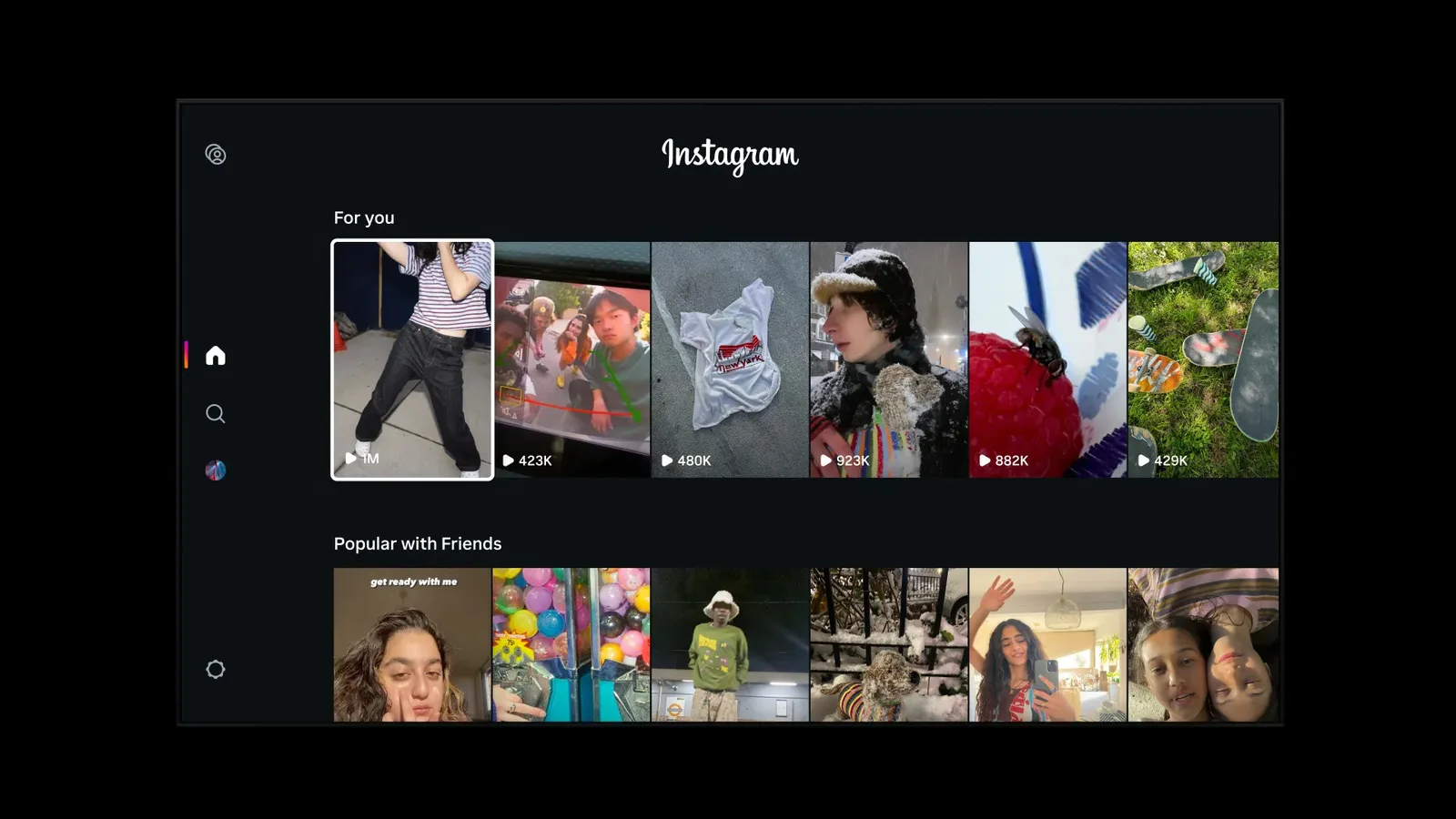 Instagram tests Reels on TV screens