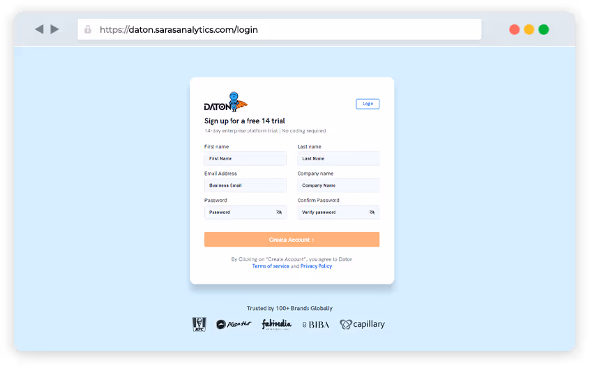 Daton free trial
