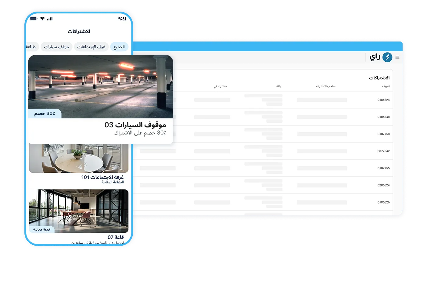 Dashboard mockup