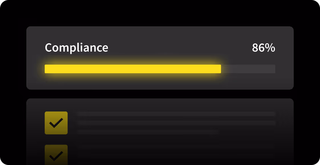 a yellow line on a black background