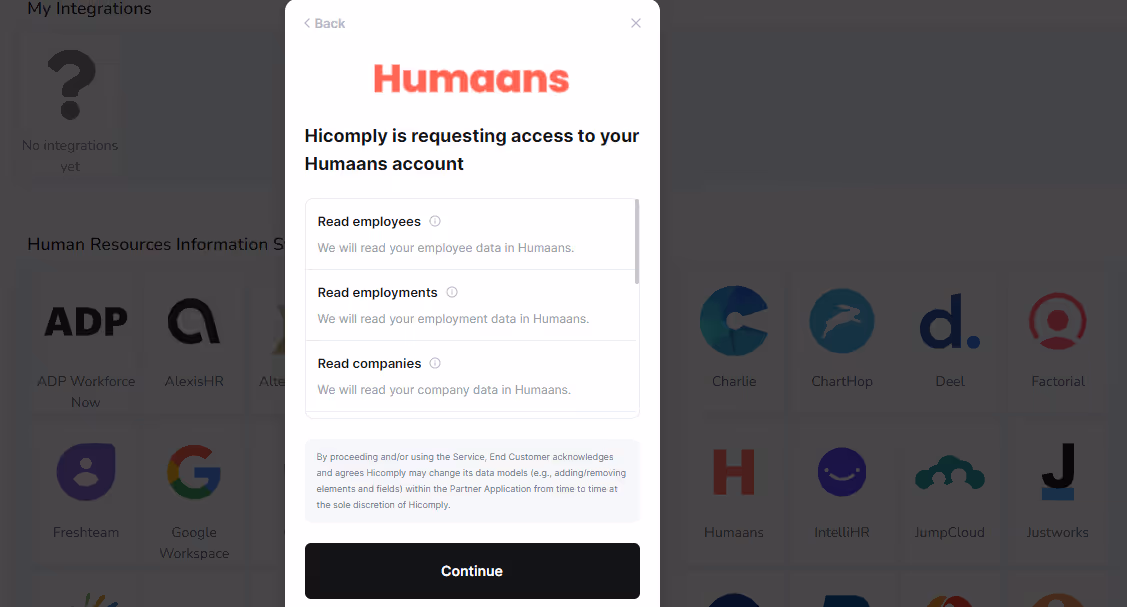 humaans_integration