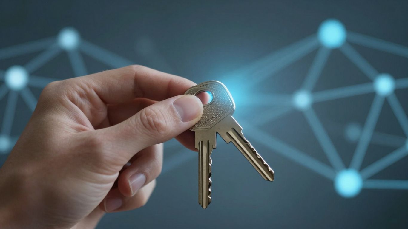 Digital key unlocking secure network access