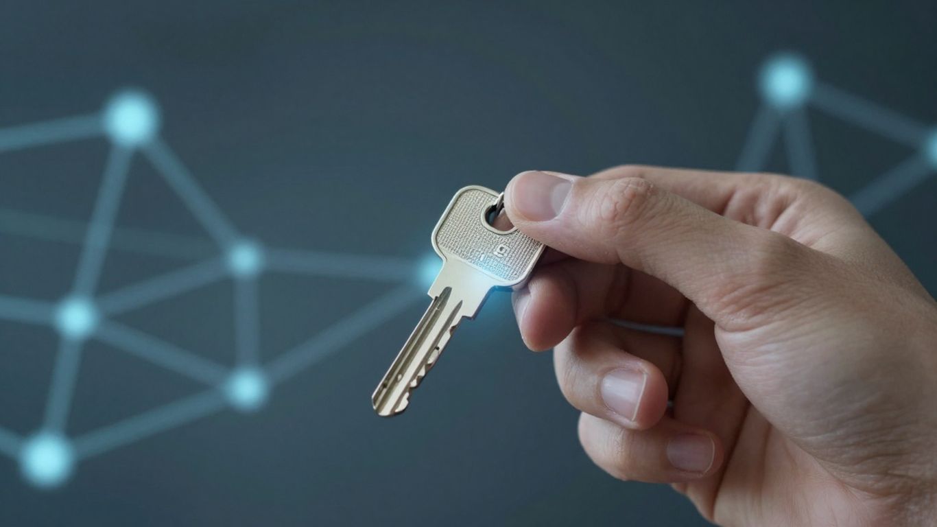 Digital key unlocking secure network access