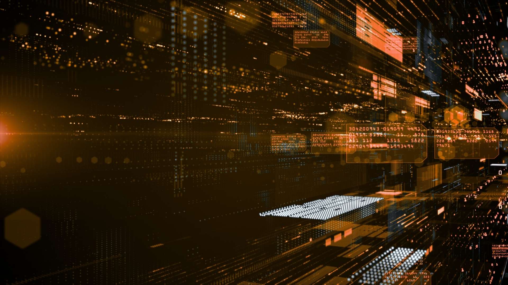 Matrix-ähnliche Visualisierung von Datenströmen als Hero-Bild des Blogbeitrags ‹Was sind Daten