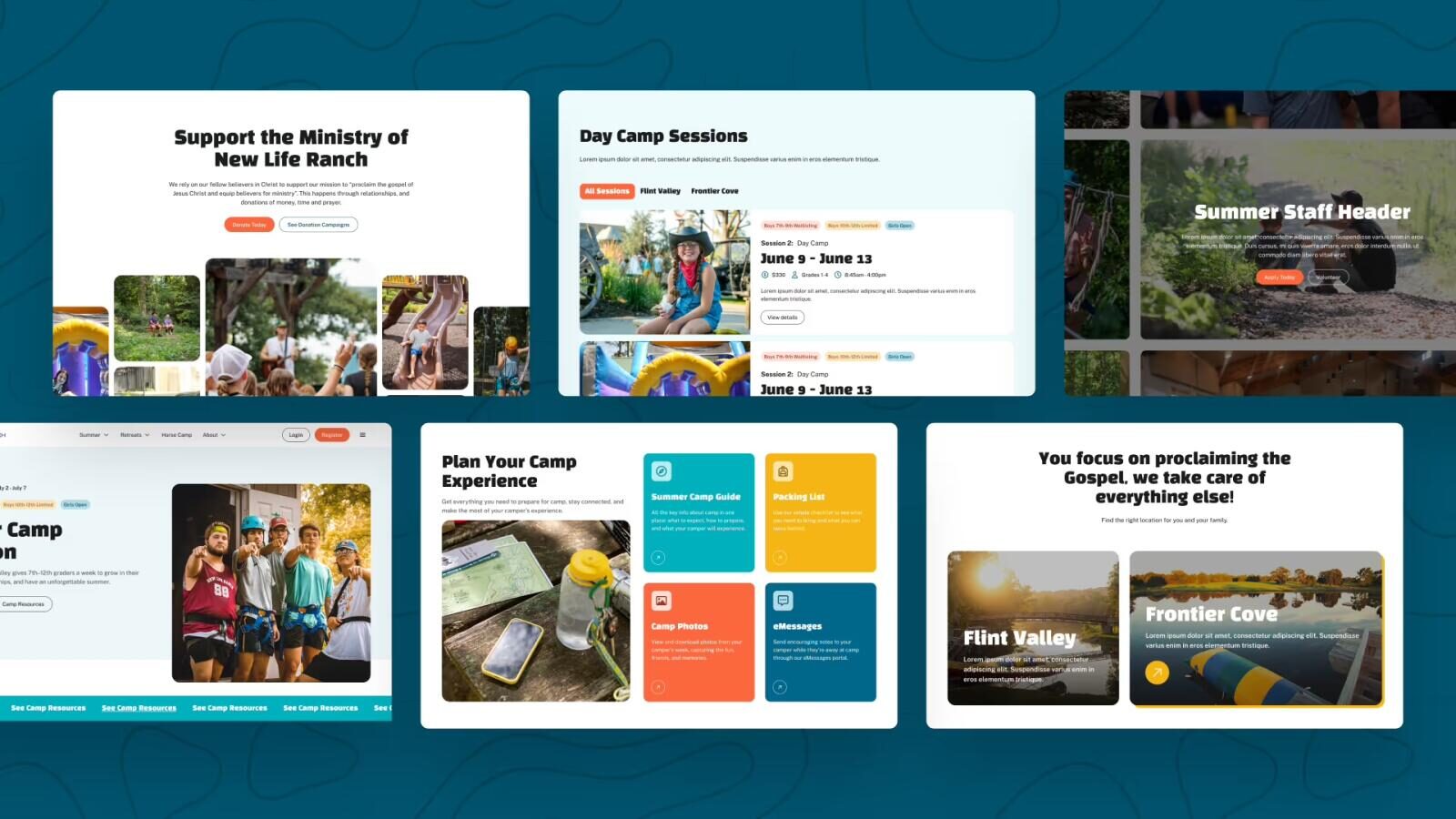 Page sections