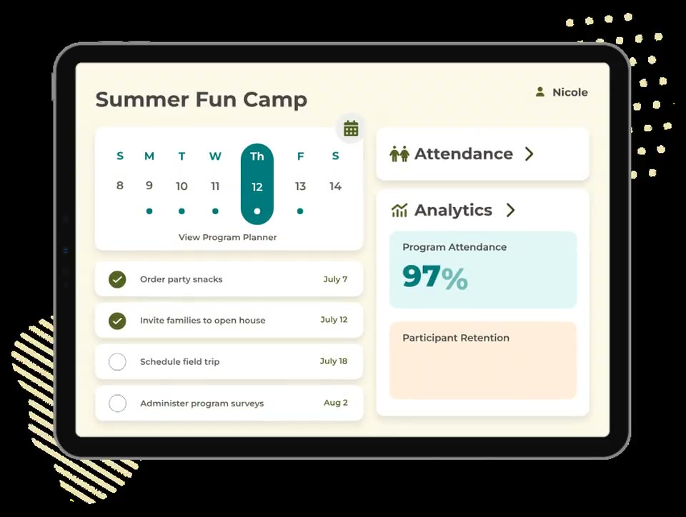Program dashboard