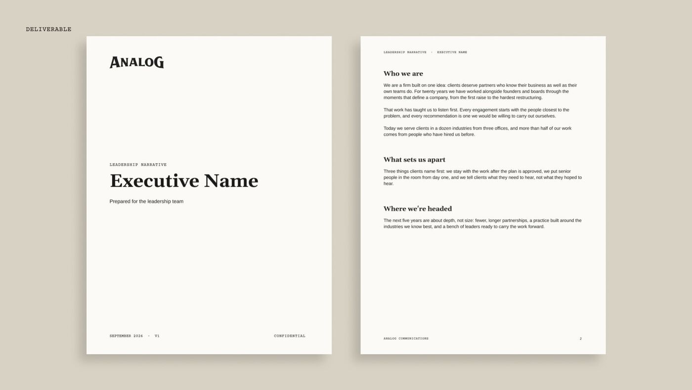 Speech template
