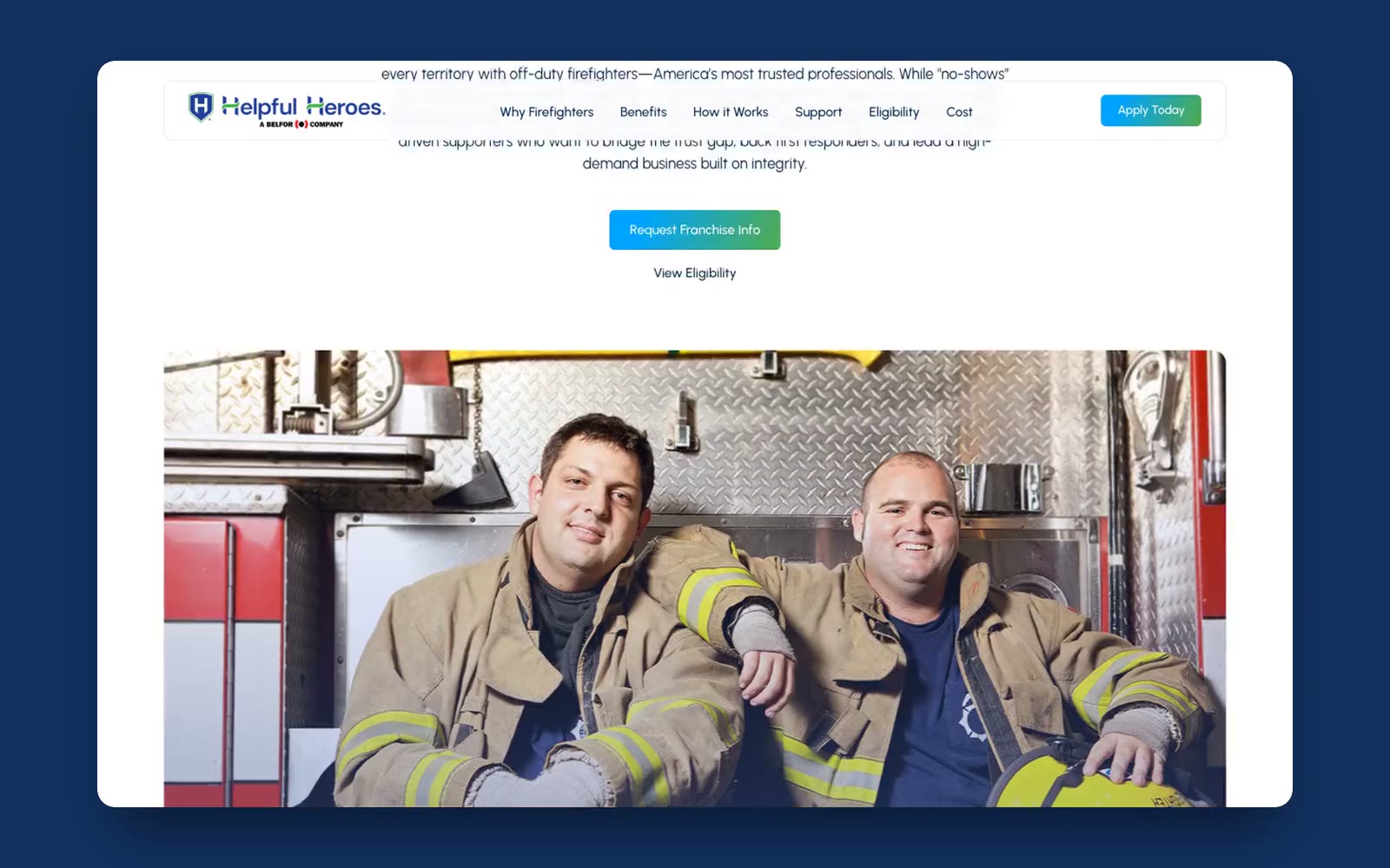 Franchise website