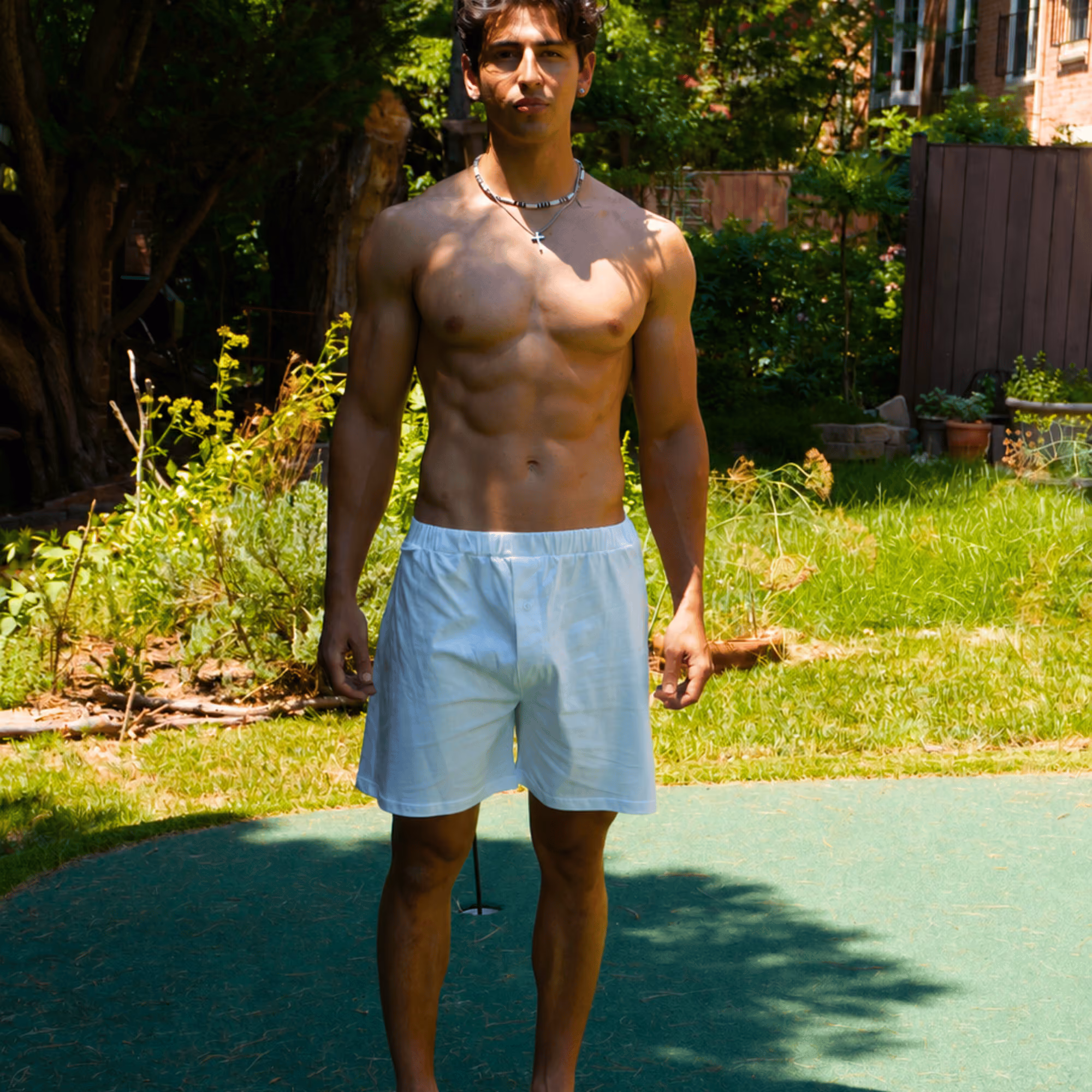 Gotchies black organic cotton boxer briefs with organic cotton-wrapped waistband