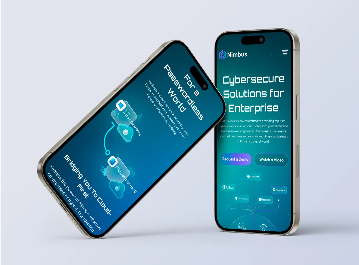 A cell phone with a caption on the screen.