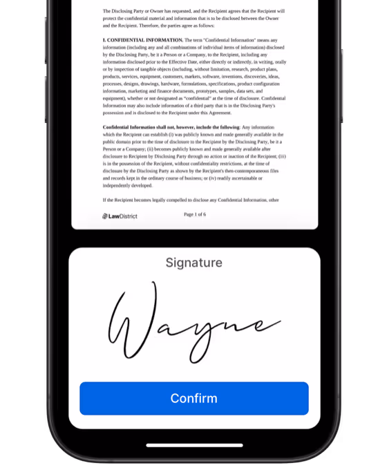 familyOS - iPhone with signature feature
