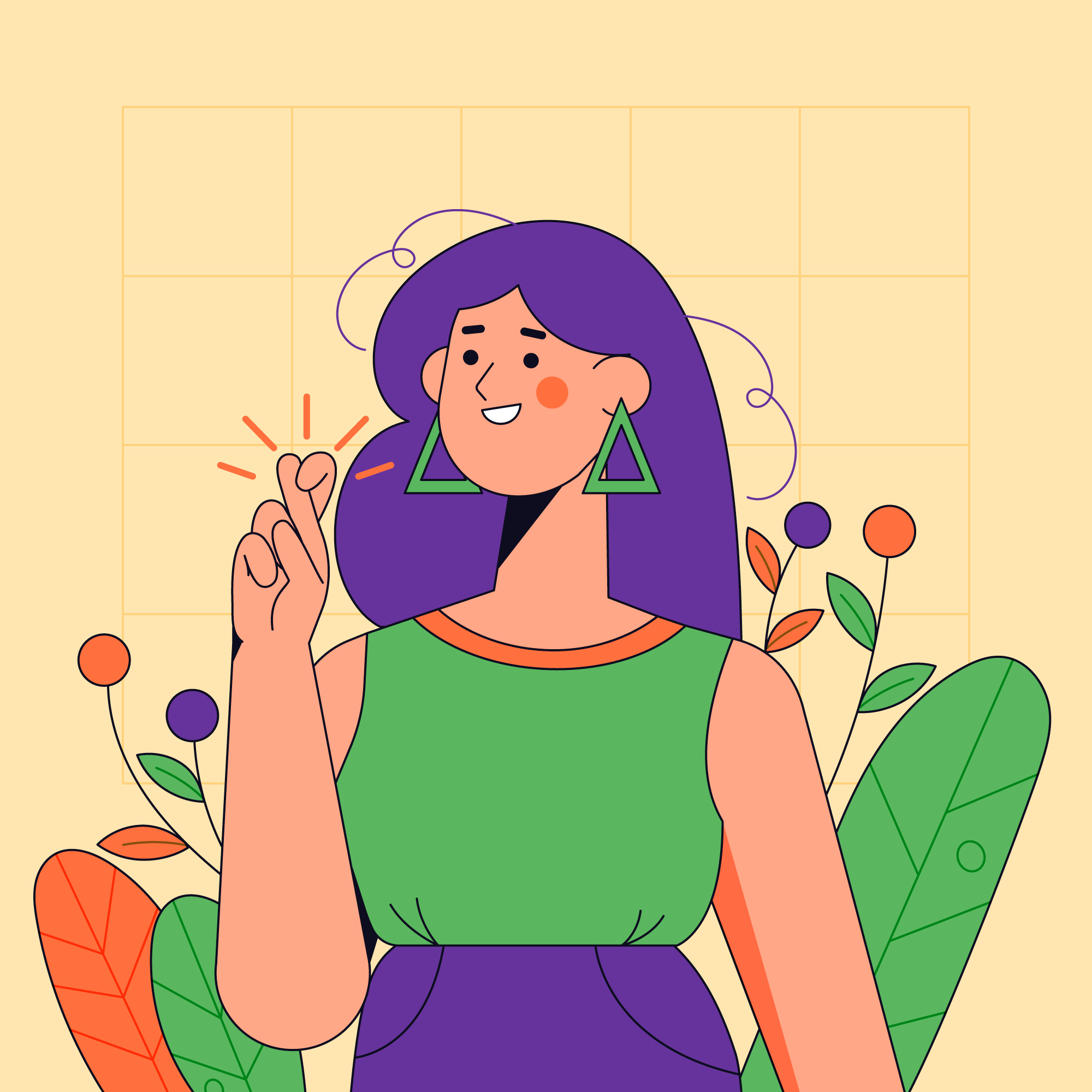 Confident student smiling with crossed fingers, symbolizing reassurance that SAT test difficulty and dates like October do not affect final scores.