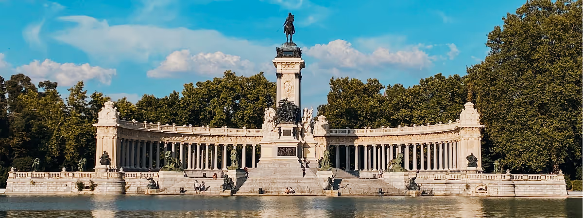 Photo of Retiro Park in Madrid Spain