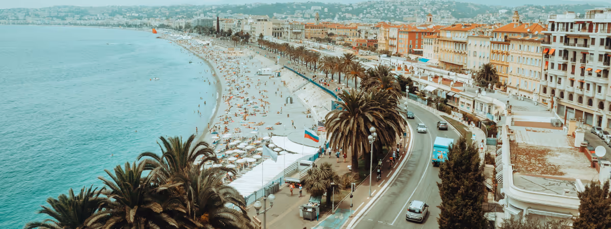 People in the Beach of Nice France