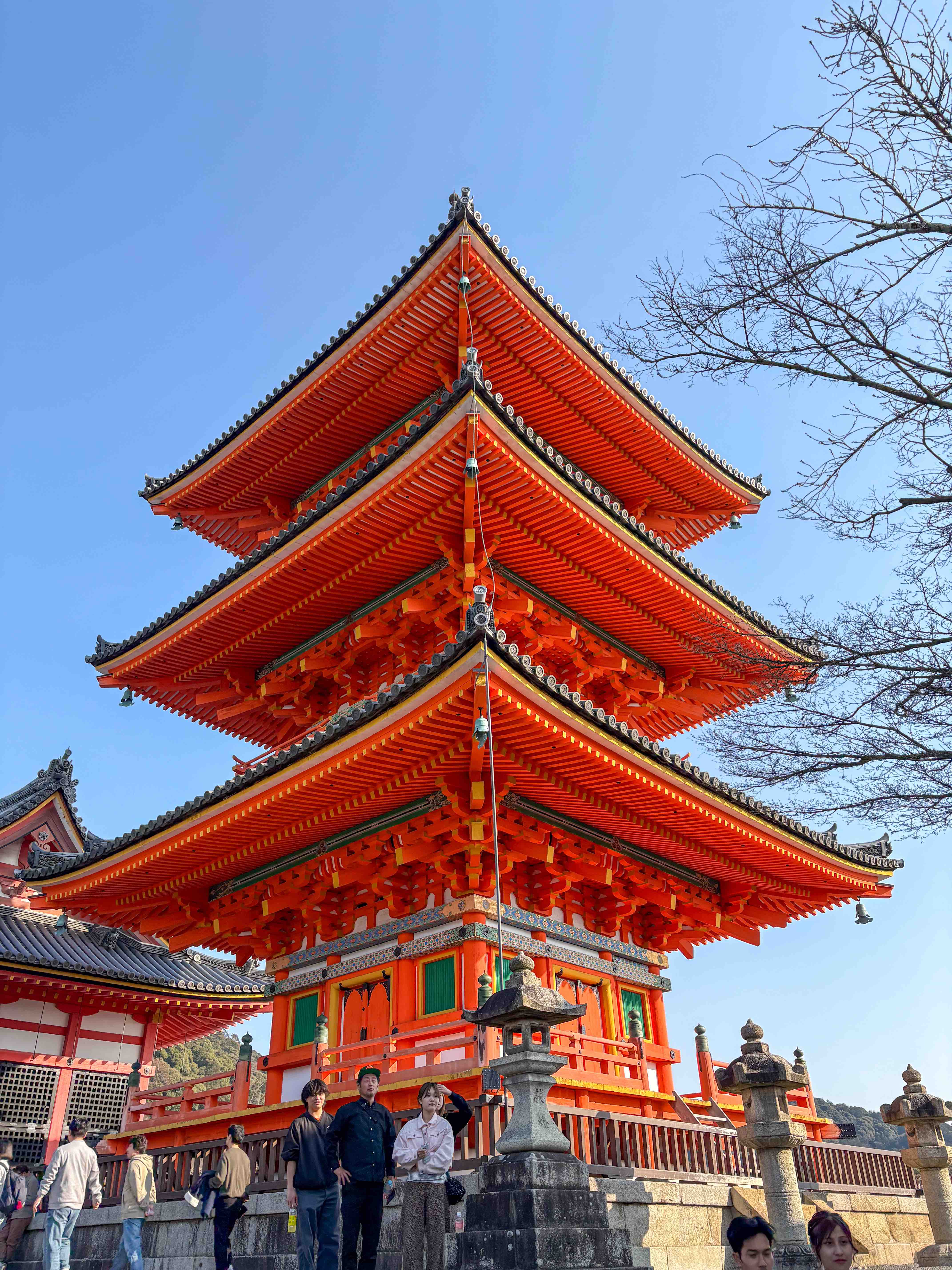 Pagoda at Kiyomizu-dera in Kyoto Japan