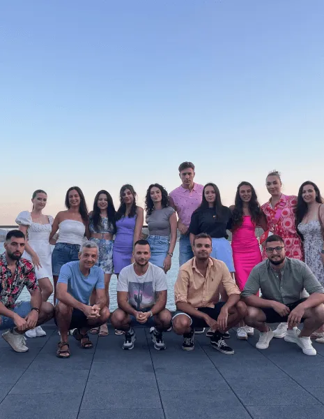 BrainDonors team gathered for a collaborative team-building activity.