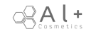 Al cosmetics logo featuring stylized lowercase letters 'al' with 'cosmetics' written underneath.