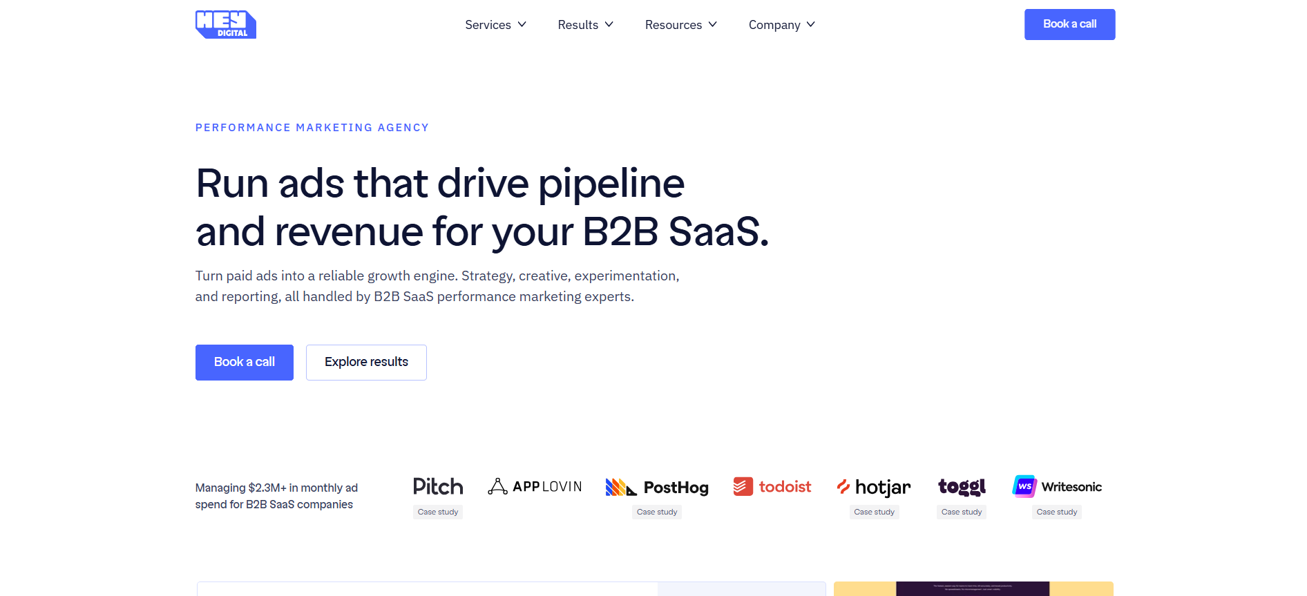 Hey Digital agency website