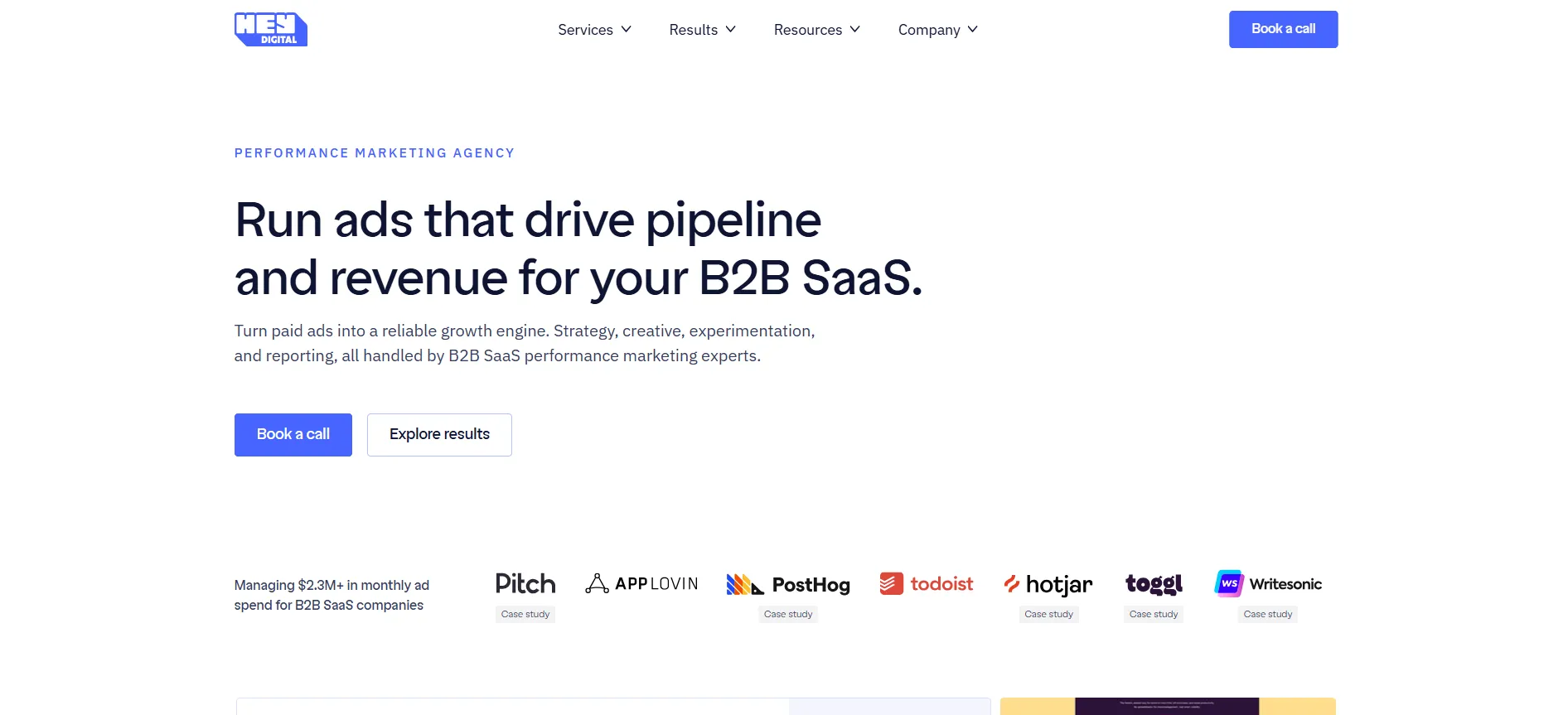 Hey Digital agency website