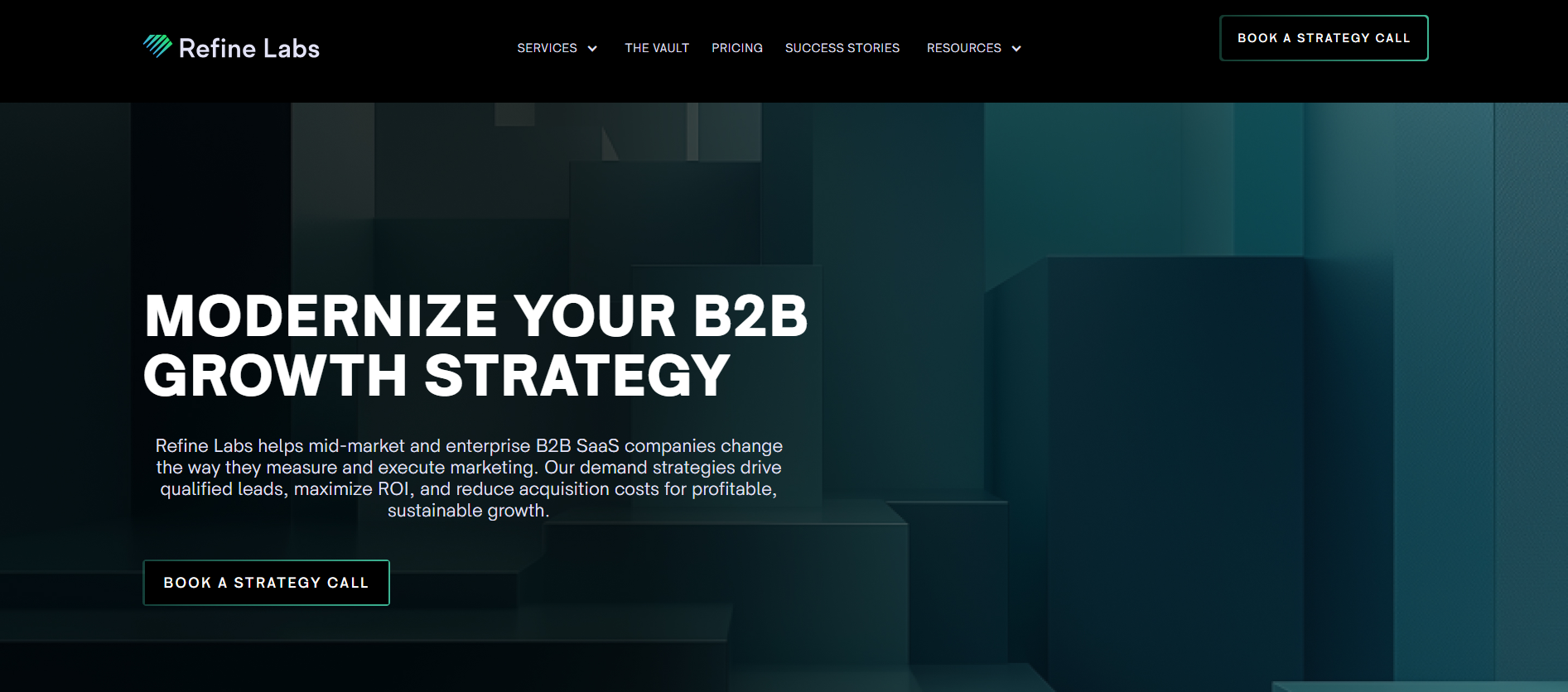 Refine Labs homepage visualization\