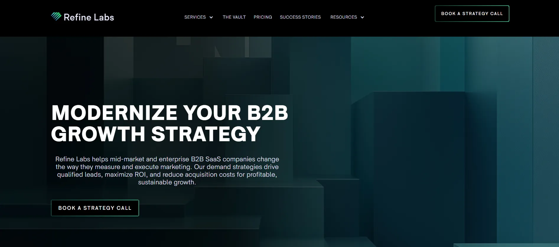 Refine Labs homepage visualization\