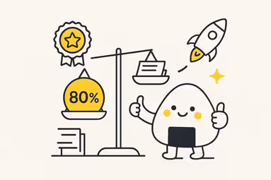 A cheerful onigiri illustrates how you can accelerate your product management promotion
