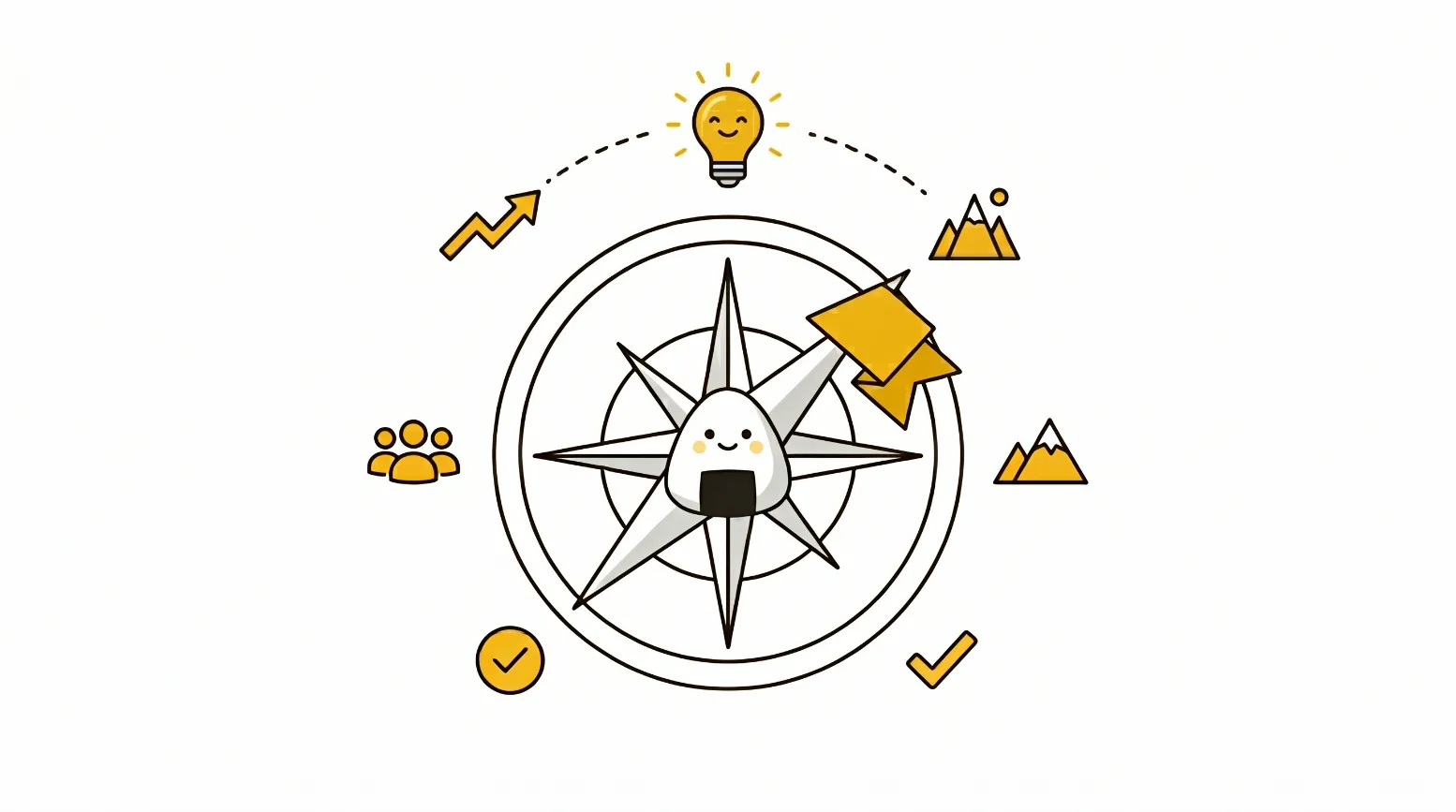 A hierarchical diagram illustrating the OKR framework, showing a high-level qualitative Objective branching into multiple quantitative and measurable Key Results.
