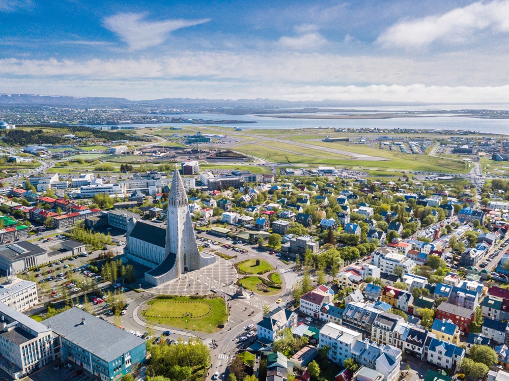 Hallgrímskirkja church, Reykjavík's basalt-inspired Lutheran landmark