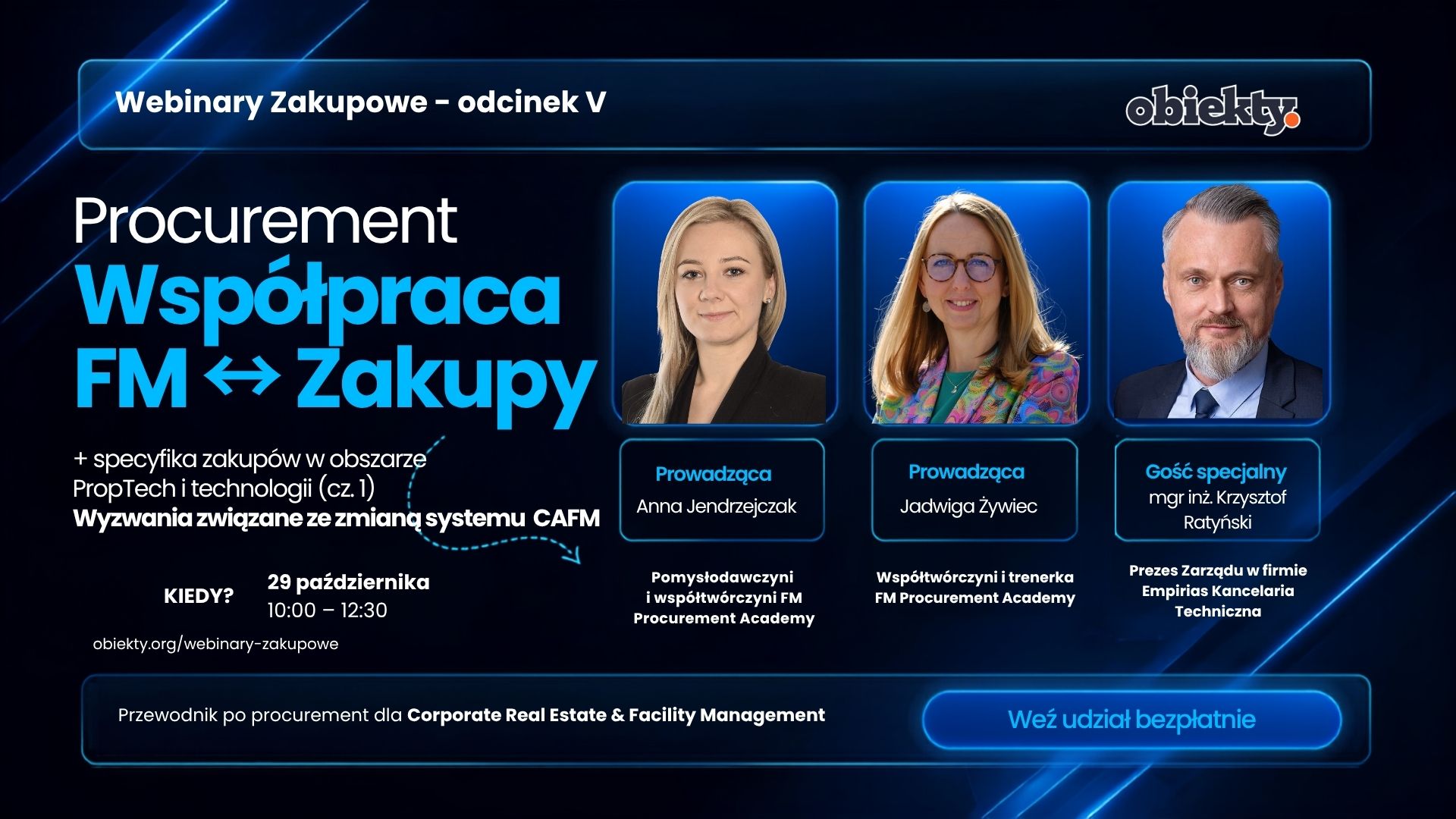 Webinary Zakupowe, odcinek IV: Cykl życia umowy i zarządzanie dostawcą — 15 października 2026, udział bezpłatny