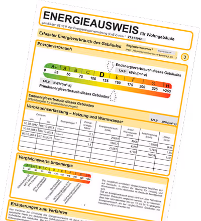 Energieausweis Beispiel