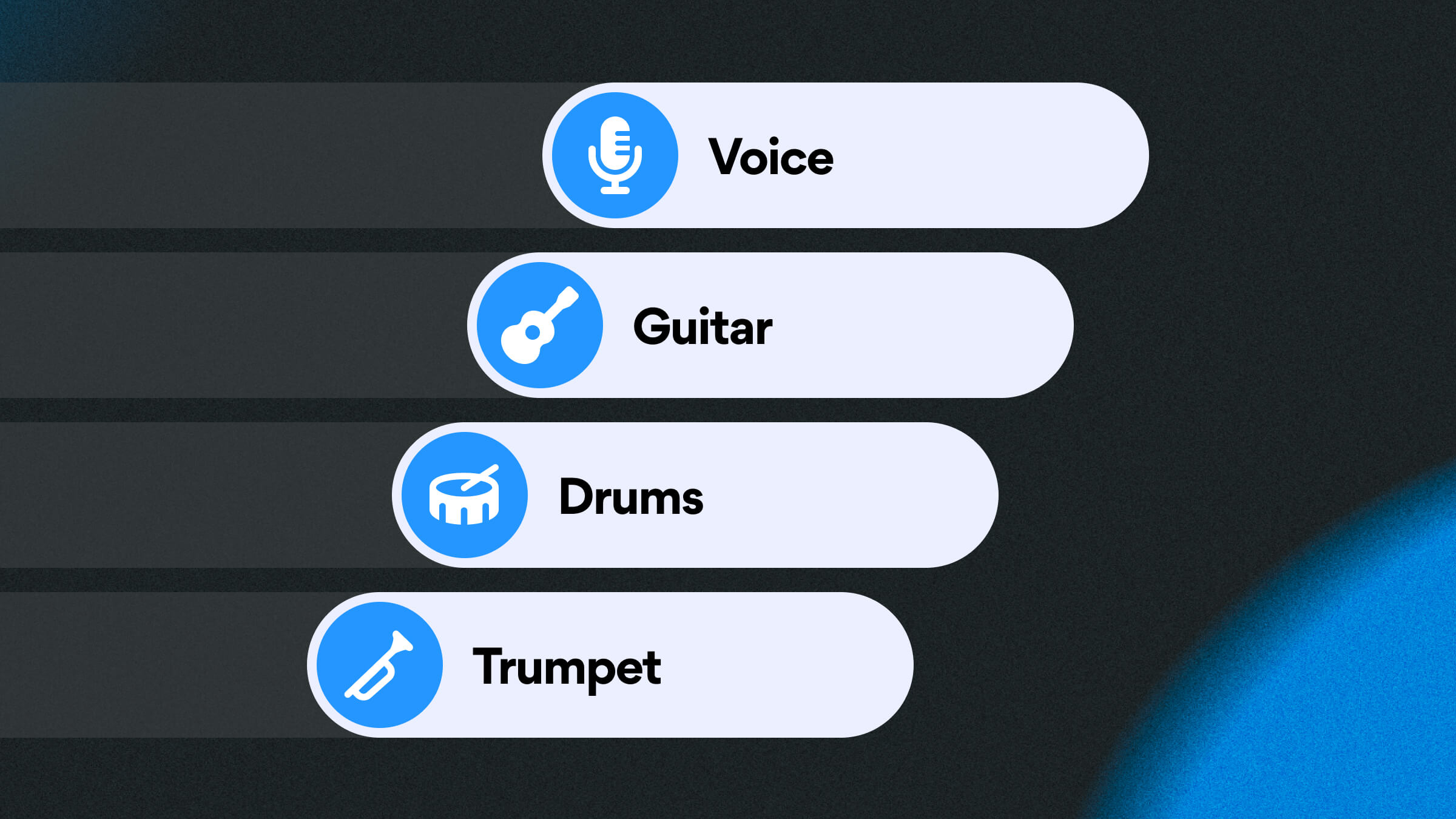 Separate audio stems into individual components