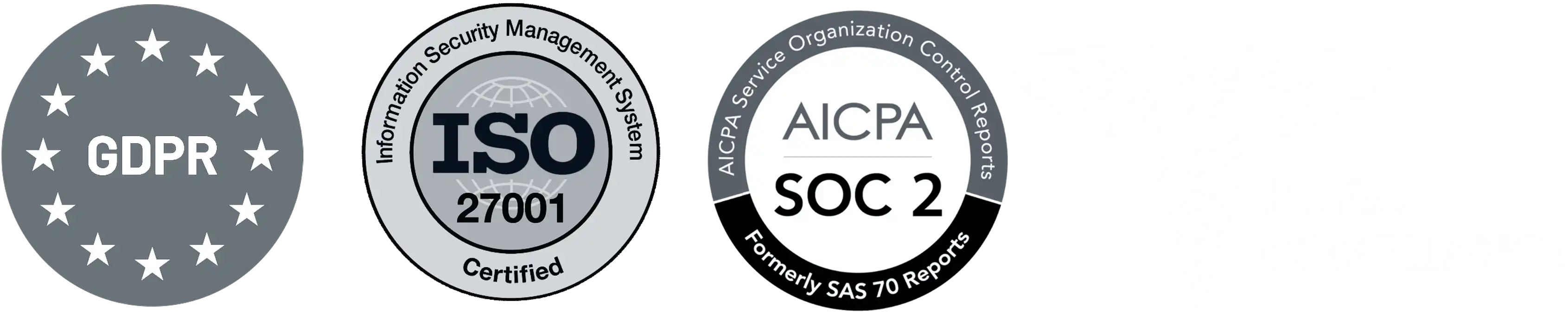 SOC 2 Type II, ISO 27001:2022, GDPR and HIPAA compliance