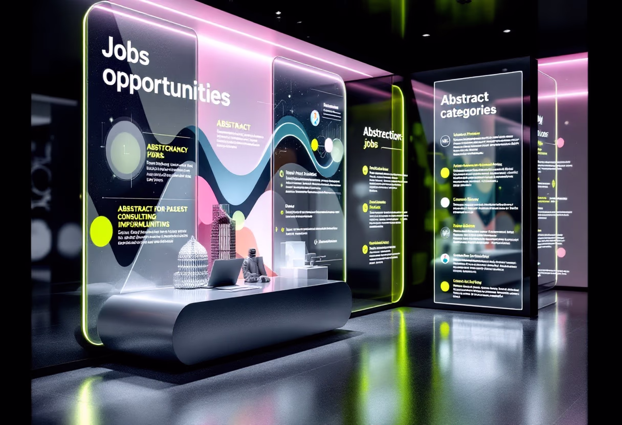 image of job opportunities display (for a consulting firm)