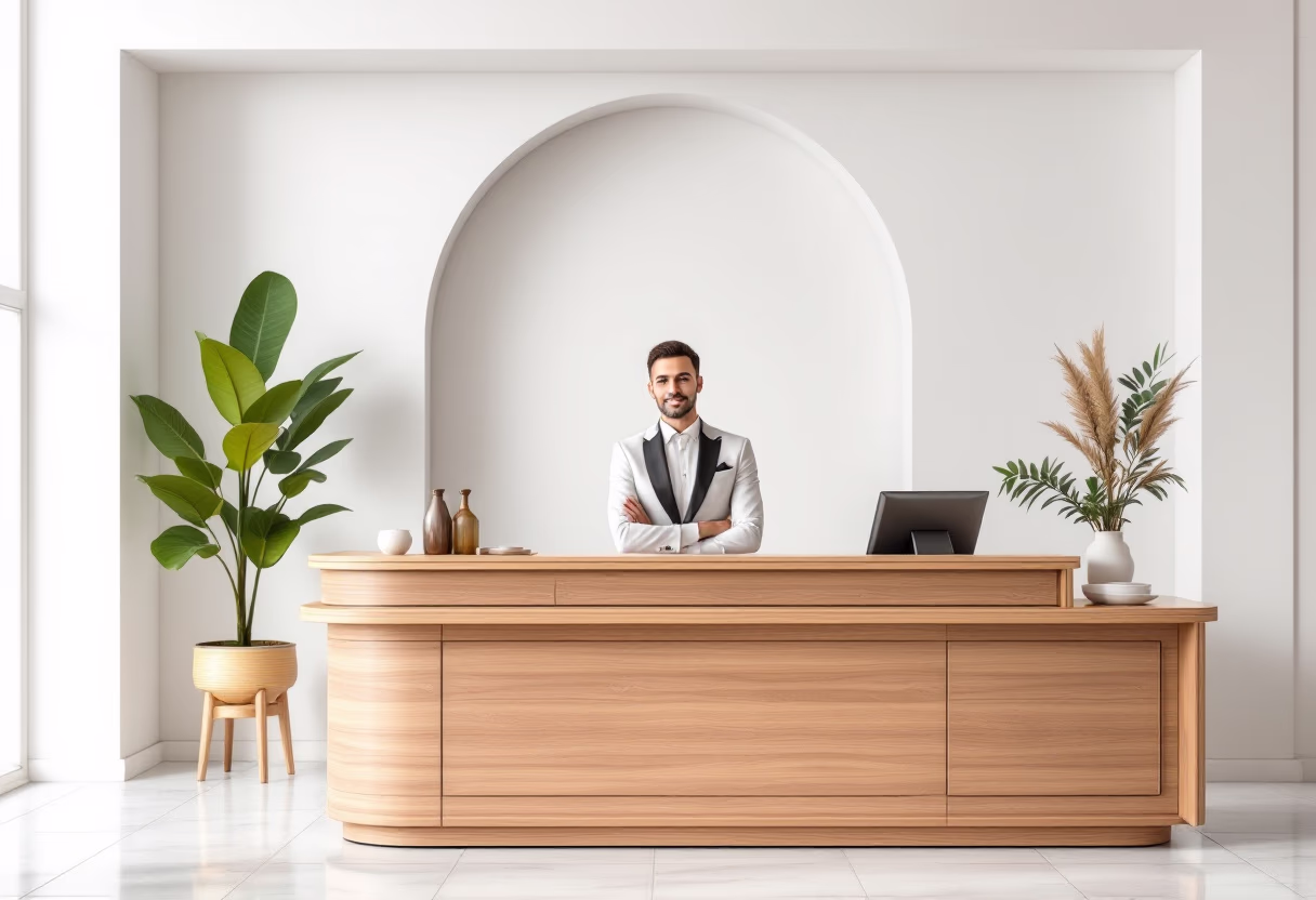 image of reservation desk at a mexican restaurant