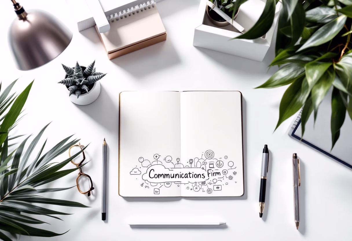 creative workspace image for a communication firm