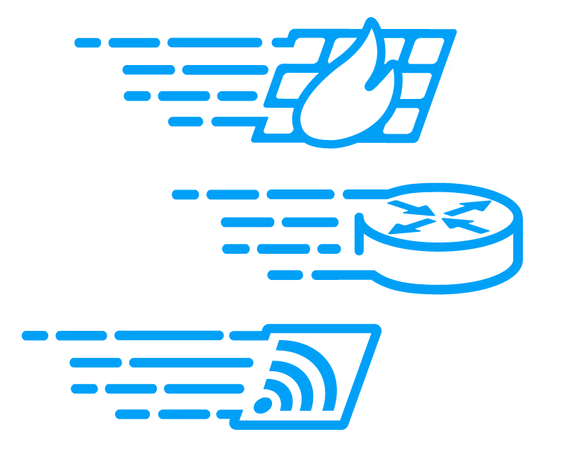 3 managed services icons.