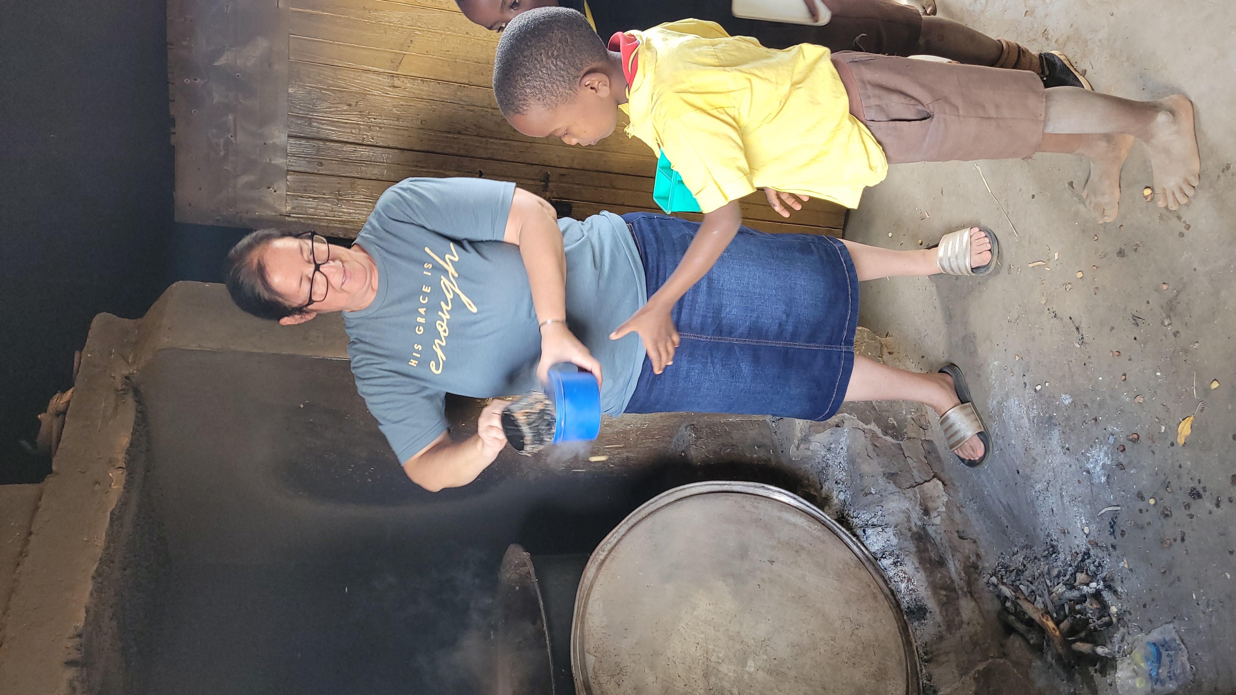 Abbas Heart Ministry Cook Serving Food Kenya Africa